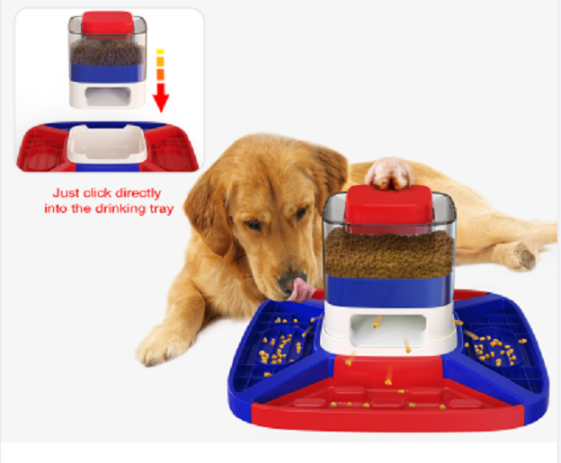 Pet Feeders Drinking Water Slow Food Plate Details 4