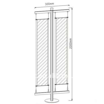 Cable Display Stand Rack with Round Metal Base