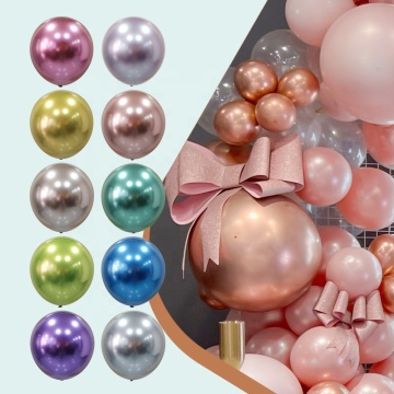Wholesale Manufacturer: 50pcs 18-inch Chrome Latex Balloons - Metallic Party Decoration Globos