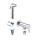 Schwarzes Messing Hand-Bidet Shattaf WC Bidet