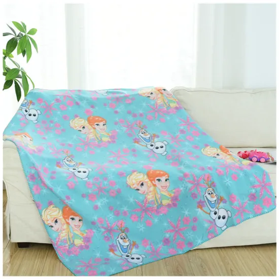 100% polyester organic muslin sofa blanket polar fleece blanket for Traveling Camping Bedding