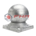 Galvanized Ball Cap for Post