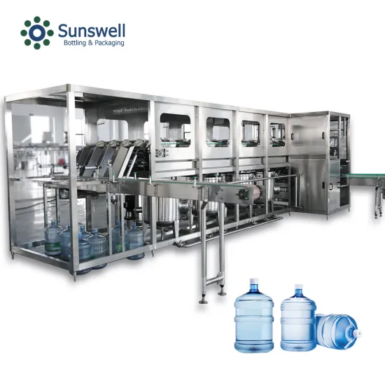 Automatic 5 Gallon Barrel Water Filling Production Line