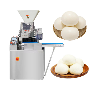 High-Speed 7,600 Pcs/hr Automatic Pizza Bread DoughDivider and Rounder Machine