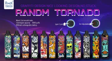 RandM Tornado Vape 6000 puffs with 12ml e-liquid