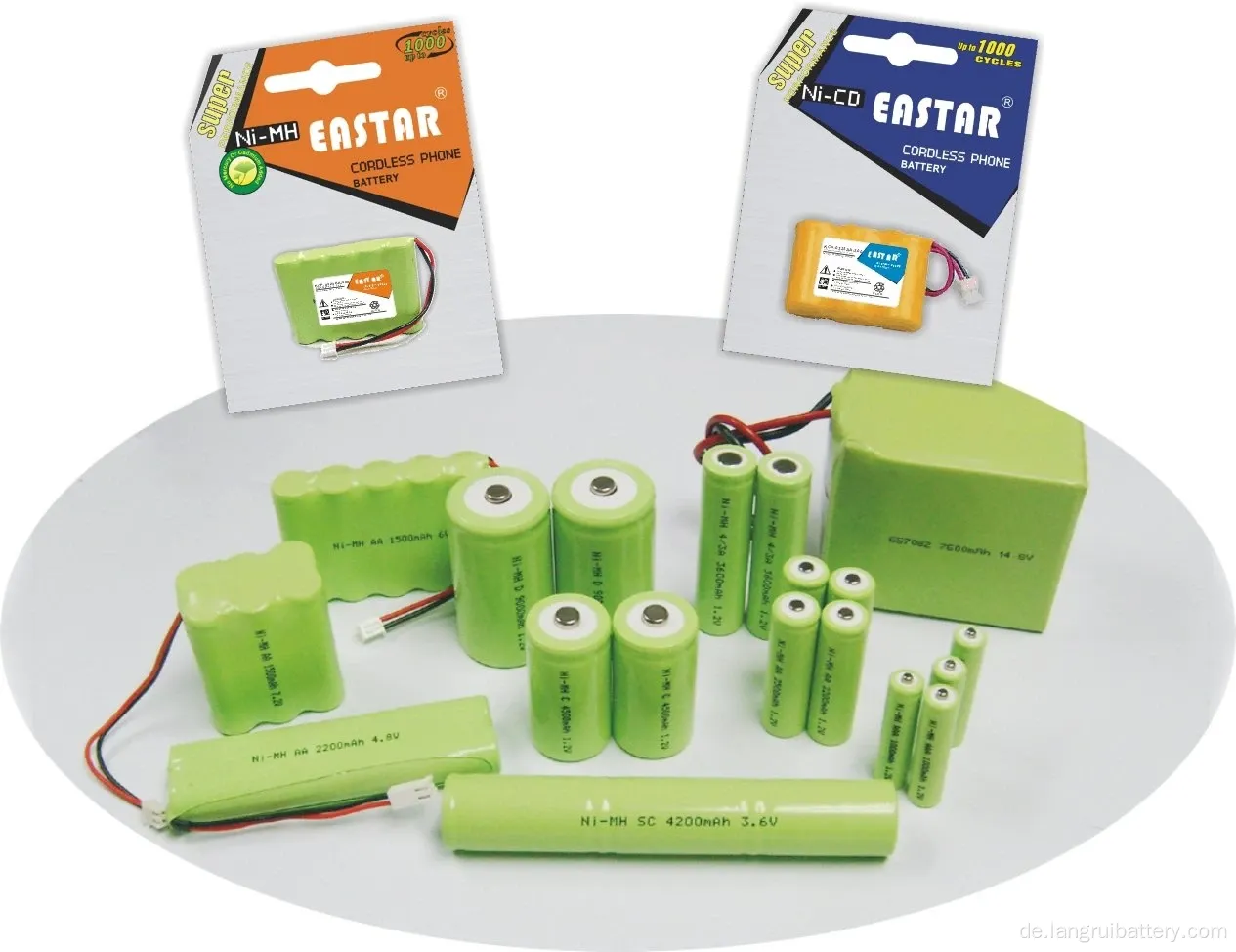 NIMH -Batterie 1,2 V 1100mah