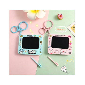 Cartoon Capybara Mini LCD Drawing Board Keychain