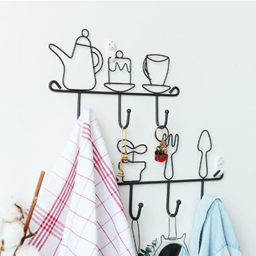 country hanging hook creative coffee bar decoration