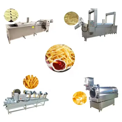 Industrial French Fries Machine for Burger King - Continuous Conveyor Belt Deep Fryer
