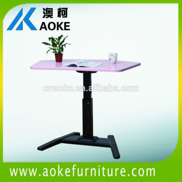 single leg adjustable height coffee table in modern design