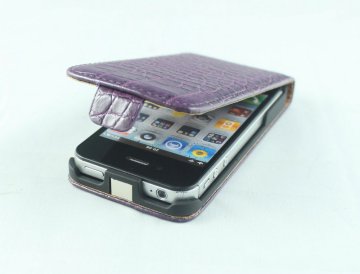 Alligator Texture Iphone4 Leather Cases For Prevent Scratches, Bumps, Grease