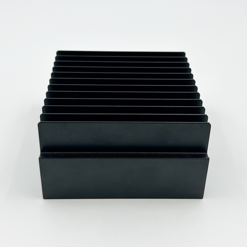 Anodized black Aluminum Extruded Heat Sink Material