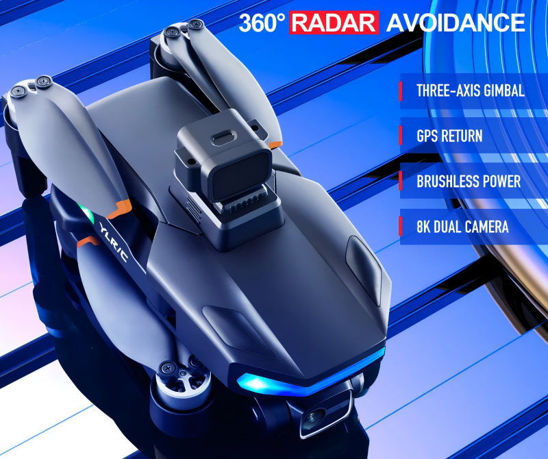 8K three Axis Gimbal Foldable Mini Drone 8(1)