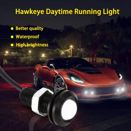 Daytime Running Lights: Waterproof 18MM LED Angel Eyes Fog Bulbs - Eagle Eye Style, Compatible with 12V Systems