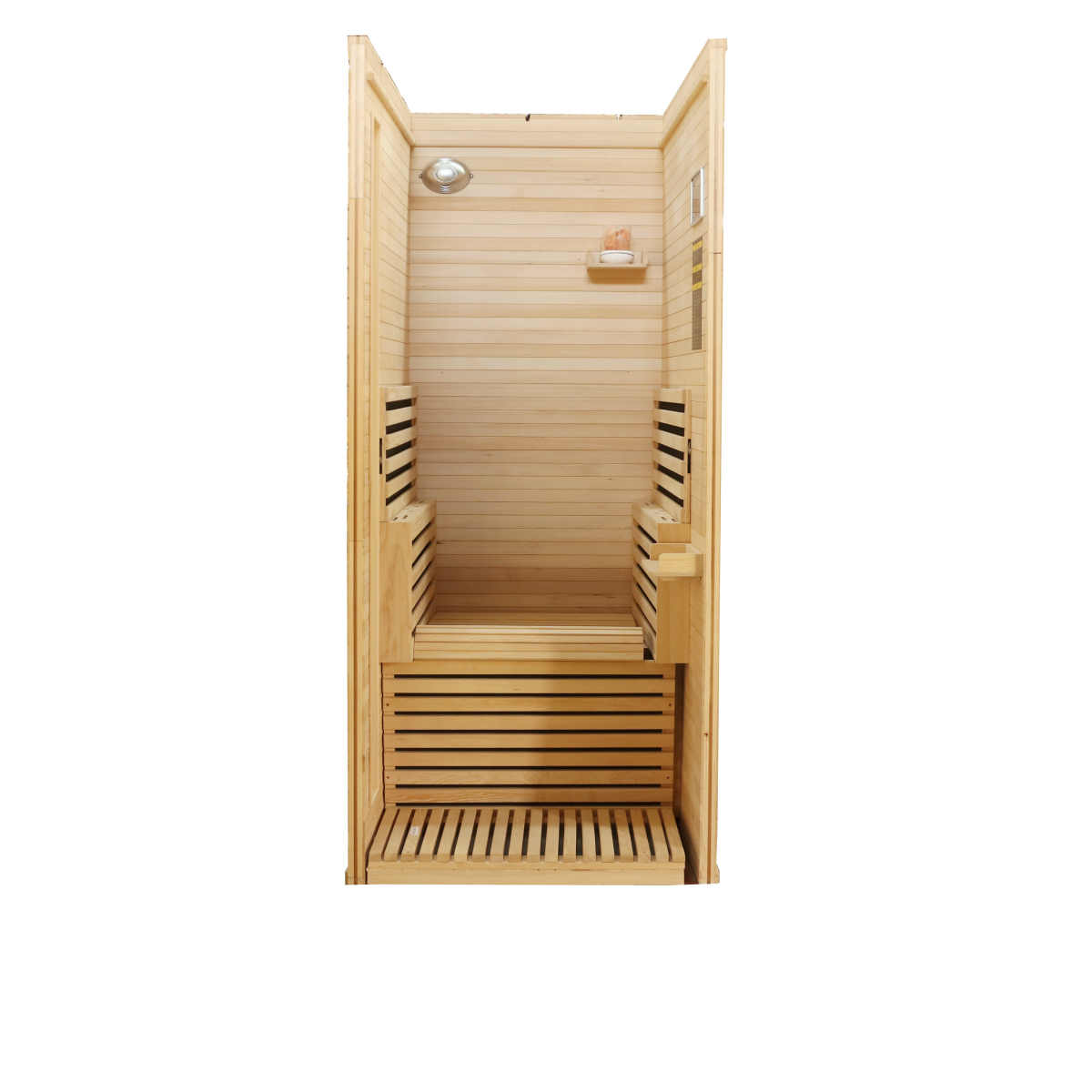 Infrared sauna room assembly