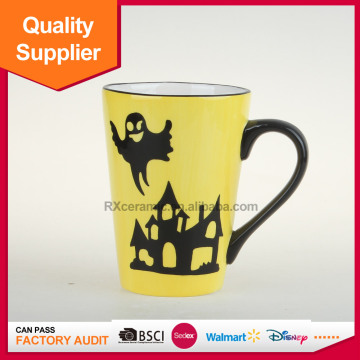 Handpainted Hallowmas porcelain sublimation coffee cup
