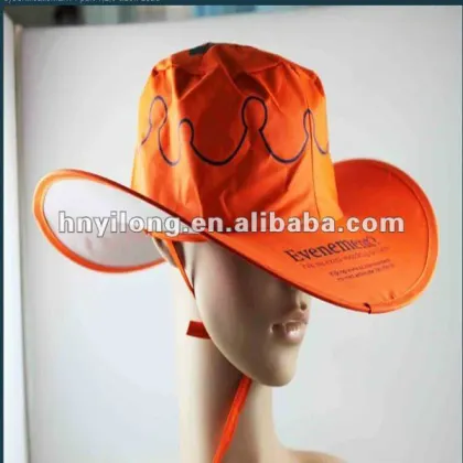 folding promotional cowboy hats