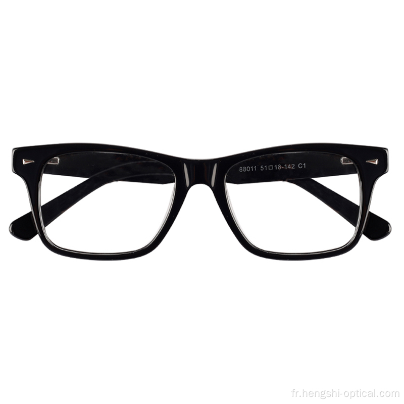 2021 Lunettes de prescription Cadre acétate optique de haute qualité Clair Color Eyeglass