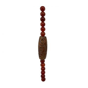 Craft Printed Red Agate Beads for Jewelry Making