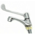 Long handle Quick Opening Basin Tap Single Handle Cold Copper Water Basin Faucet Bathroom Mixers