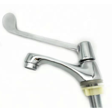 Long handle Quick Opening Basin Tap Single Handle Cold Copper Water Basin Faucet Bathroom Mixers