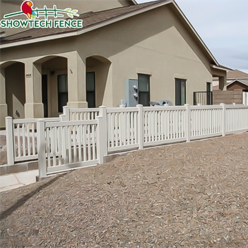 White Picket Vinyl Fence Panel - Coated Garden Support