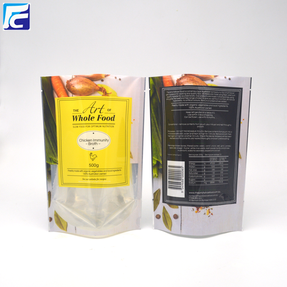 Food packaging plastic pouch bags
