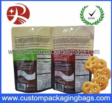 Custom Printed Foil Laminated Stand Up Pouches / Mylar Ziplock Bags With Bottom Gusset