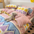 Hometextile phong cách Bắc Âu in khăn trải giường cotton vua
