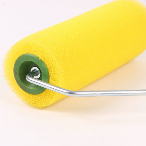 yellow roller sponge paint brush