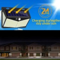 208 LED lampu dinding suria luaran