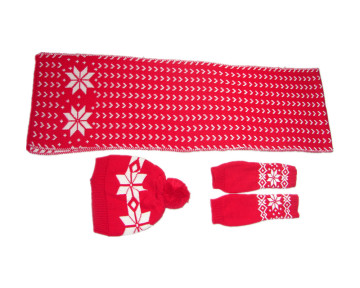 100% acrylic HIGH QUALITY hats gloves and scarf for adult