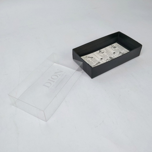 Anpassad kartong Bow Tie Box Clear Lid