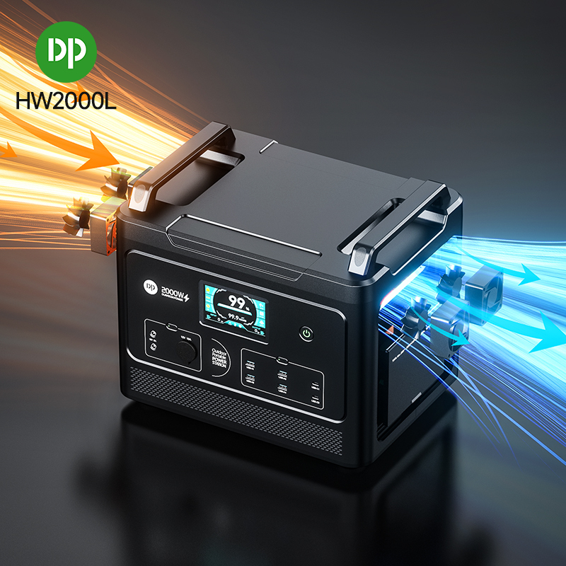 2000W Portable Power Station Solar Charging
