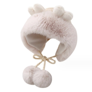 Thick Warm Knitted Children's Winter Hat with Ear-Protection for Boys