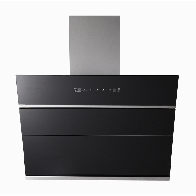 CE CB 900mm Glass Stainless Steel Hand Sensor Gesture Control Kitchen Exhaust Range Hood Kitchen Chimney Exhaust Hood