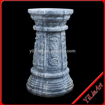 White Marble/Stone Pillar Design,Round Pedestal,Roman Column(YL-L031)