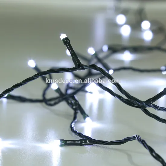 outdoor IP44 31V cool white led light chain 200L green wire christmas tree deco