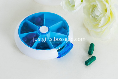 Promotional Plastic 7-Day Rotate Pill Box