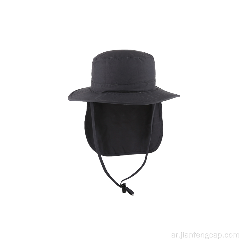 قبعة دلو من قماش نايلون مع رأس