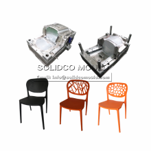 New-style plastic chair with 3-back plate designs mold