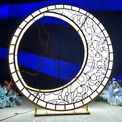 Luminous Moon Wedding Background