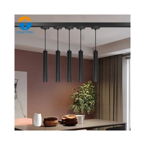 Nordic Modern Black Aluminum Long Tube LED Pendant Light