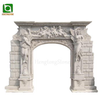 White Marble Angel Statue for Villa House Decor