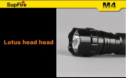 CE, FCC and RoHS Certification high power SupFire M4-U2 rechargeable portable LED flashlight