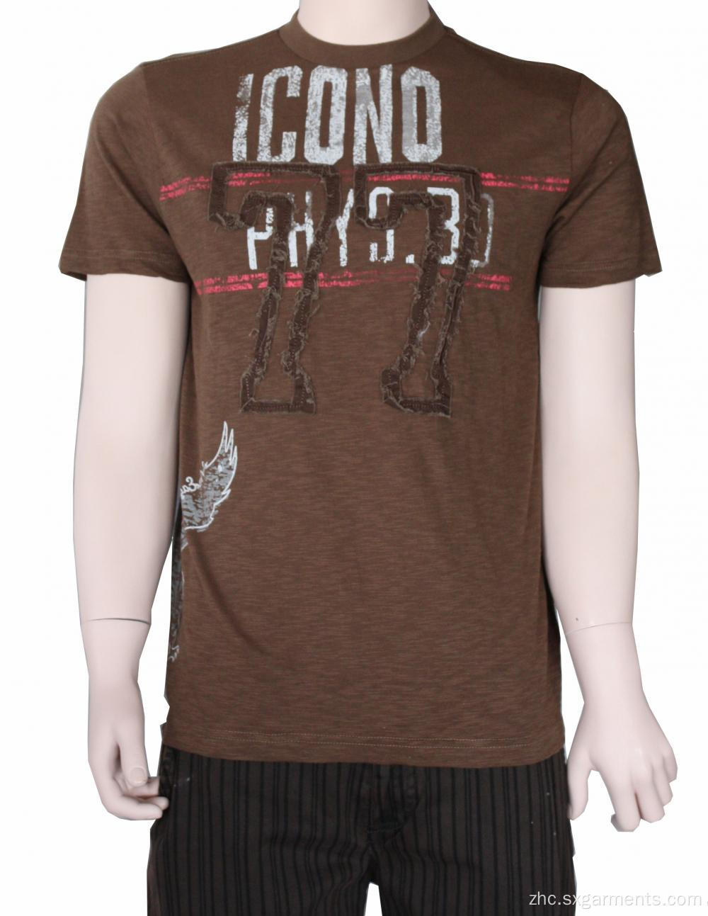 100％棉花男士短袖T恤