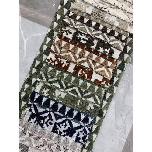 সোফা জন্য শৈল্পিক জ্যামিতিক চেনিল ফ্যাব্রিক