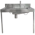 stainless steel hospital bed pan sink