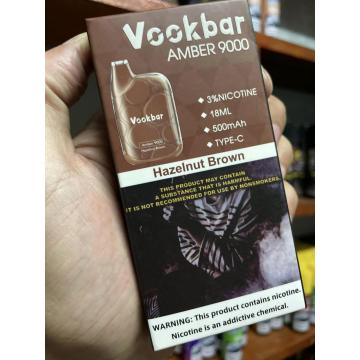 Vookbar Amber 9000パフ使い捨て蒸気卸売