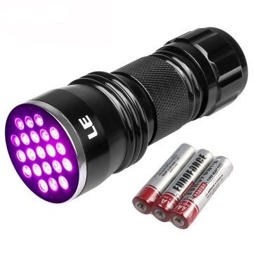 Aluminium Alloy 21 LED UV Blacklight Obor: Enjin Carian